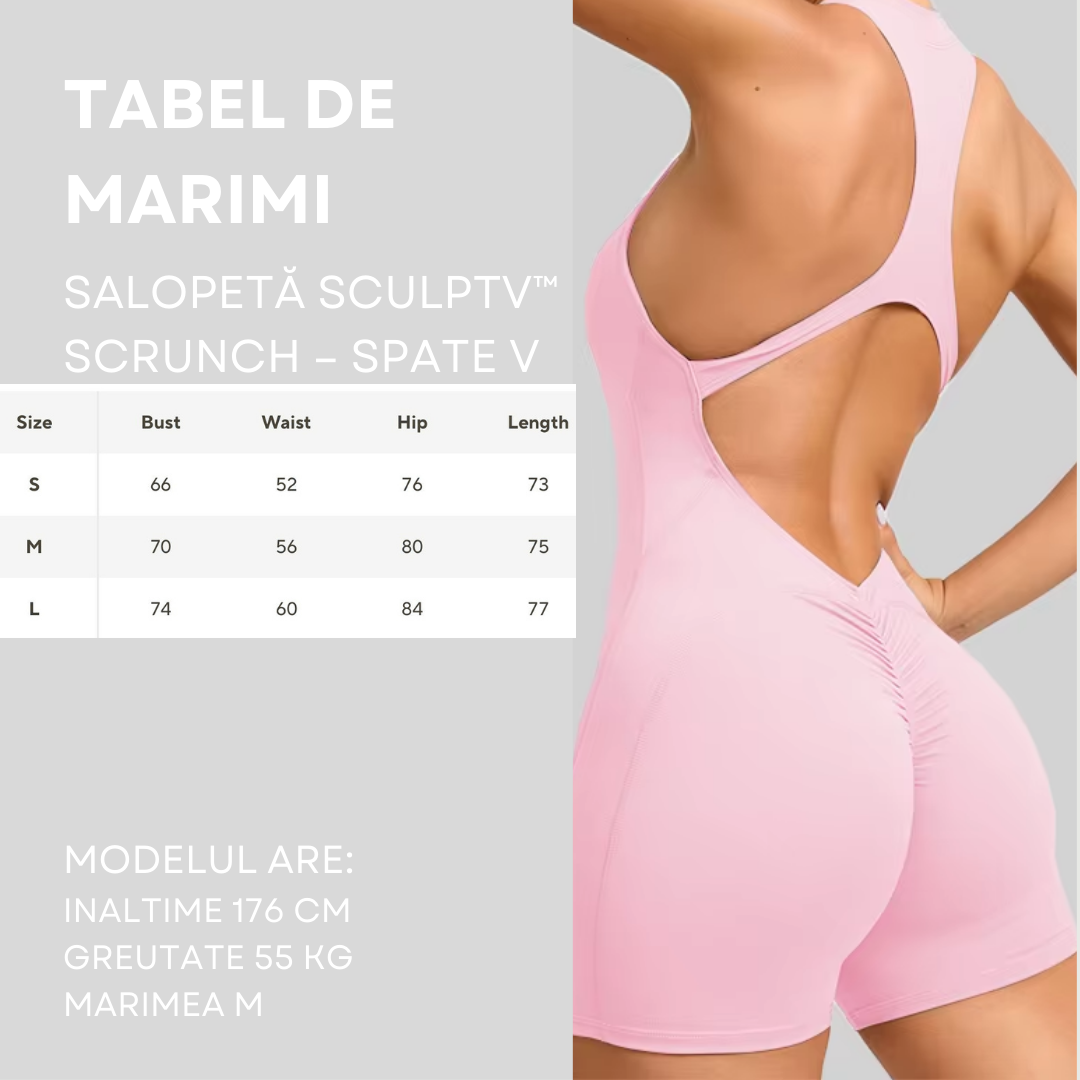 Salopetă SculptV™ Scrunch – Spate V