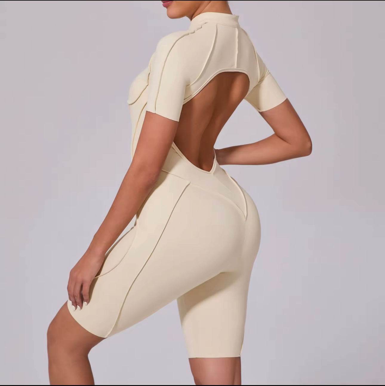 Sculpt Zip Romper™ - GymRevoolt